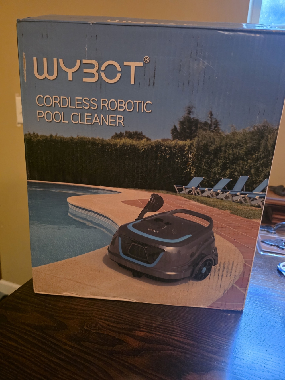 WYBOT Cordless Robotic Pool Cleaner - Blue/Grey